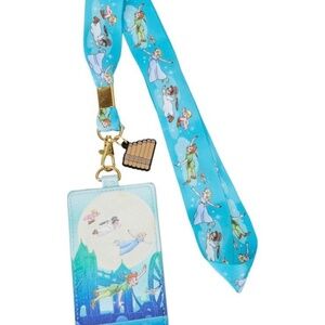 New Disney Loungefly Peter Pan Lanyard Blue